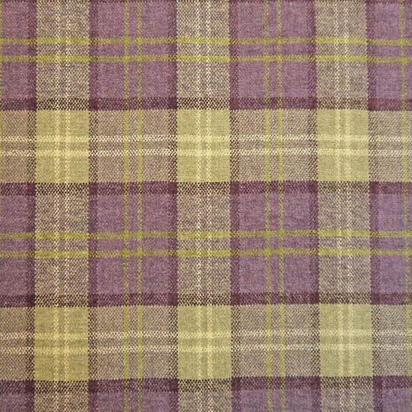 Lana Plaid Fabric Col Purple